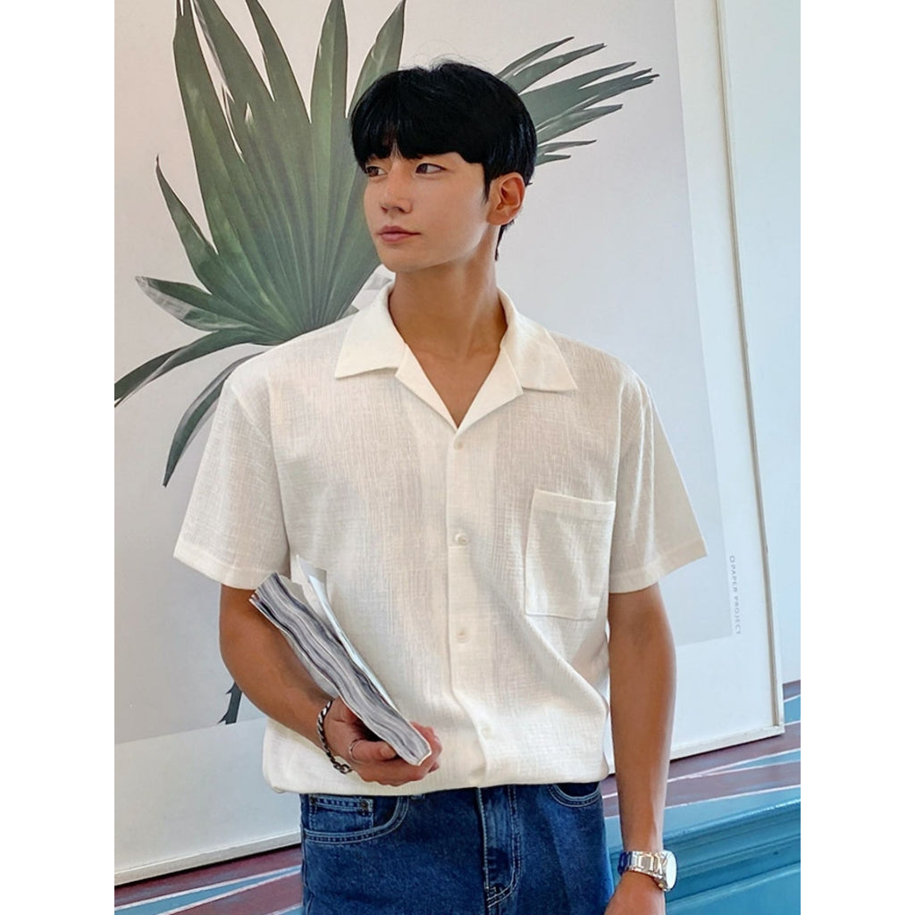 【Metanoia】🇰🇷韓製 古巴領短袖襯衫