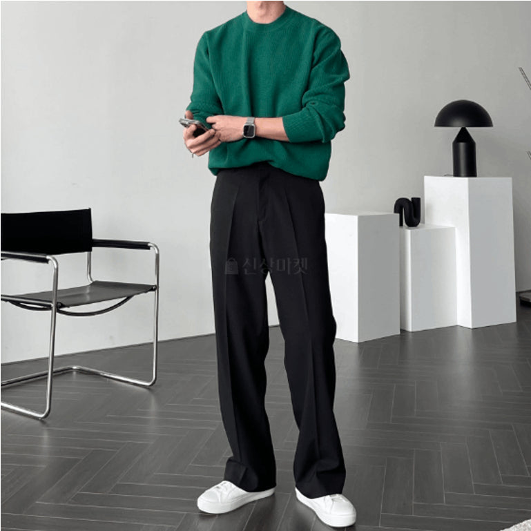 【Metanoia】🇰🇷韓製  西裝落地褲