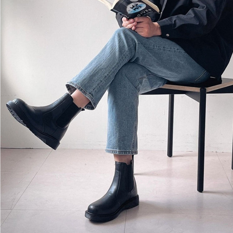 【Metanoia】🇰🇷韓製 高筒皮革長靴