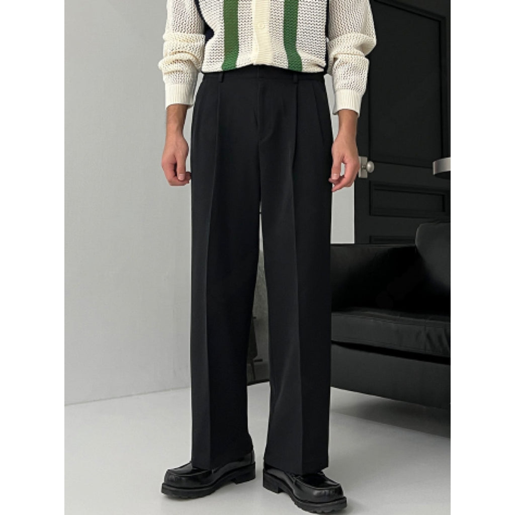 【Metanoia】韓製🇰🇷 寬鬆闊腿落地西裝褲