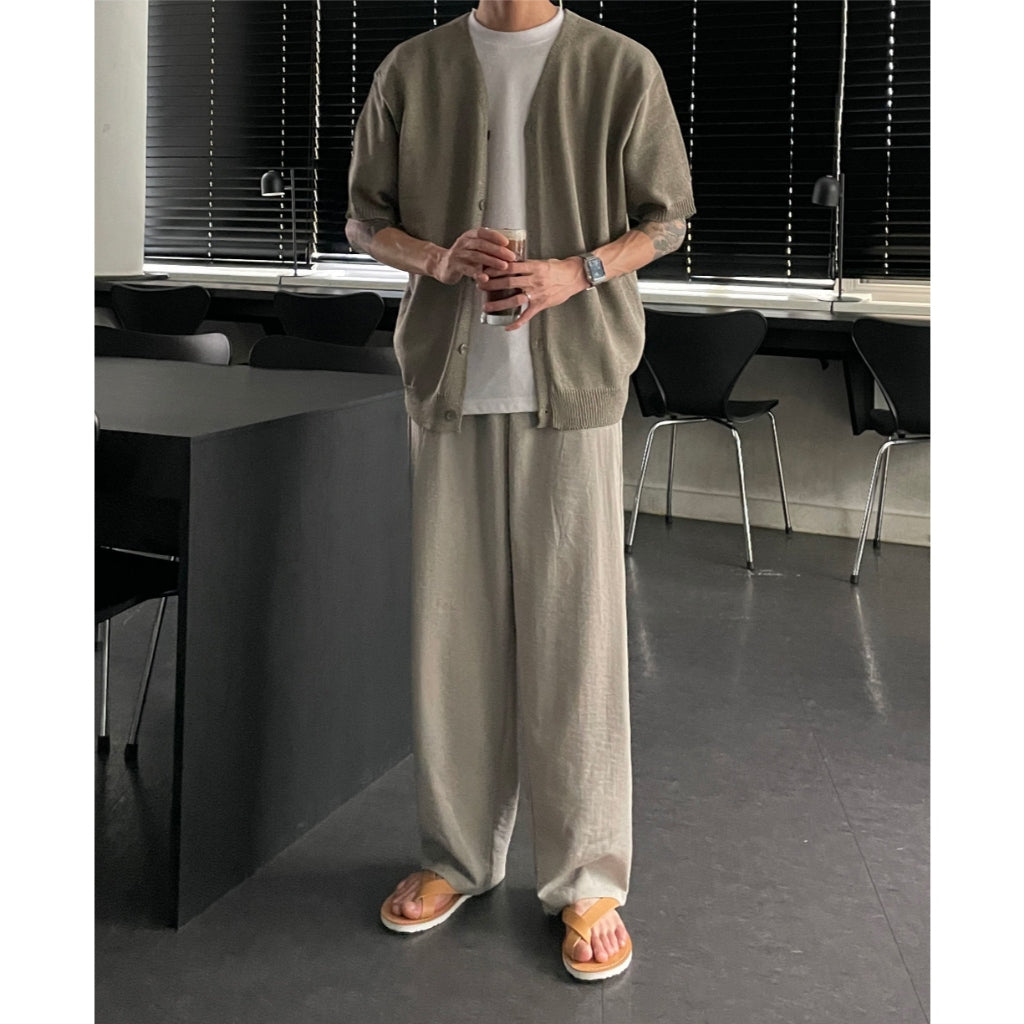 【Metanoia】🇰🇷韓製 亞麻開衫短袖