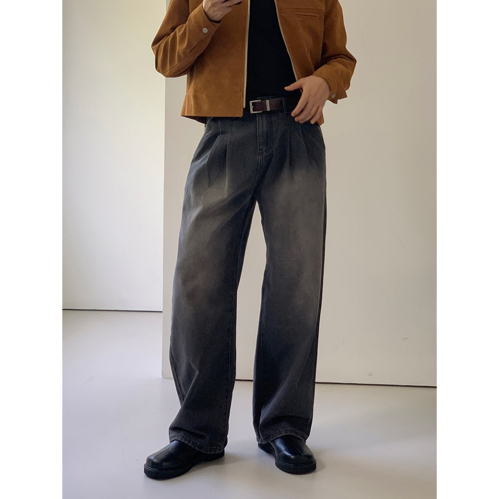 【Metanoia】韓國設計 寬鬆落地牛仔褲