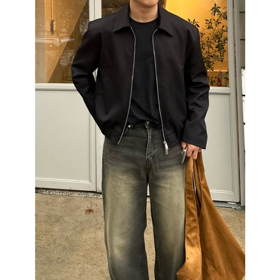 【Metanoia】韓國設計 短版翻領夾克外套