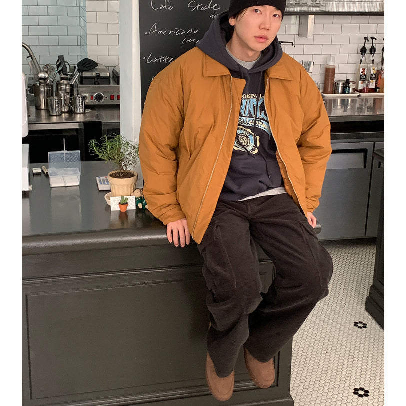 【Metanoia】韓國設計 工裝燈芯絨落地褲