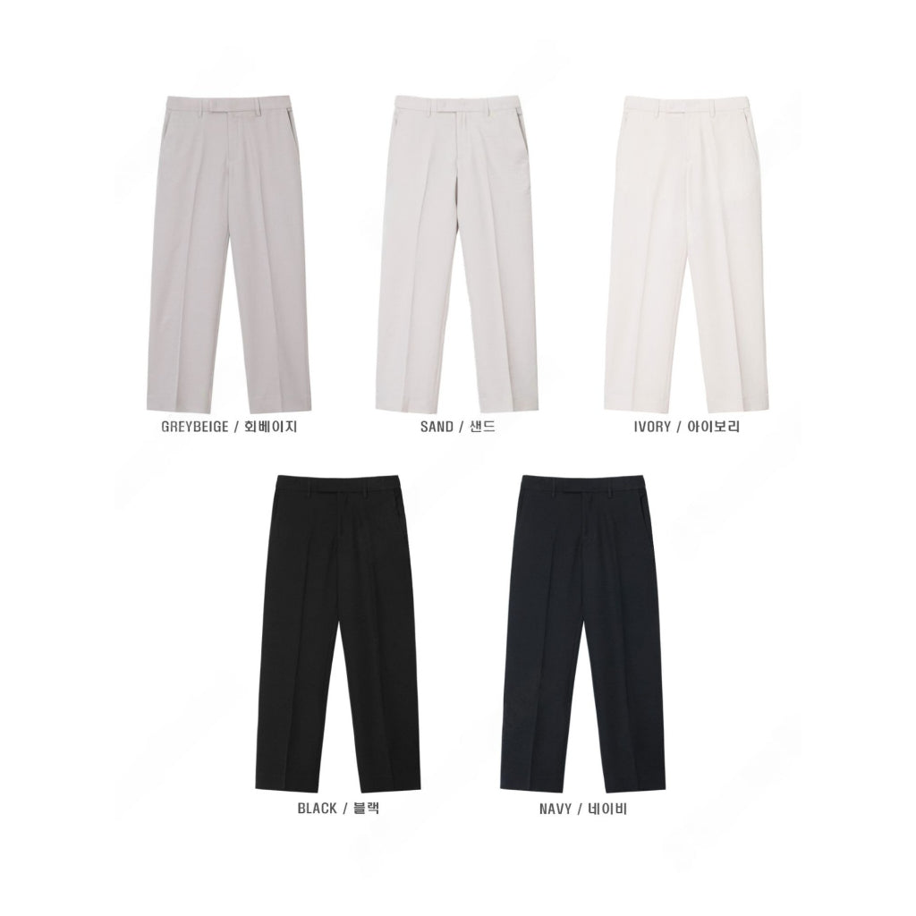 【Metanoia】韓國設計 涼感九分西裝褲