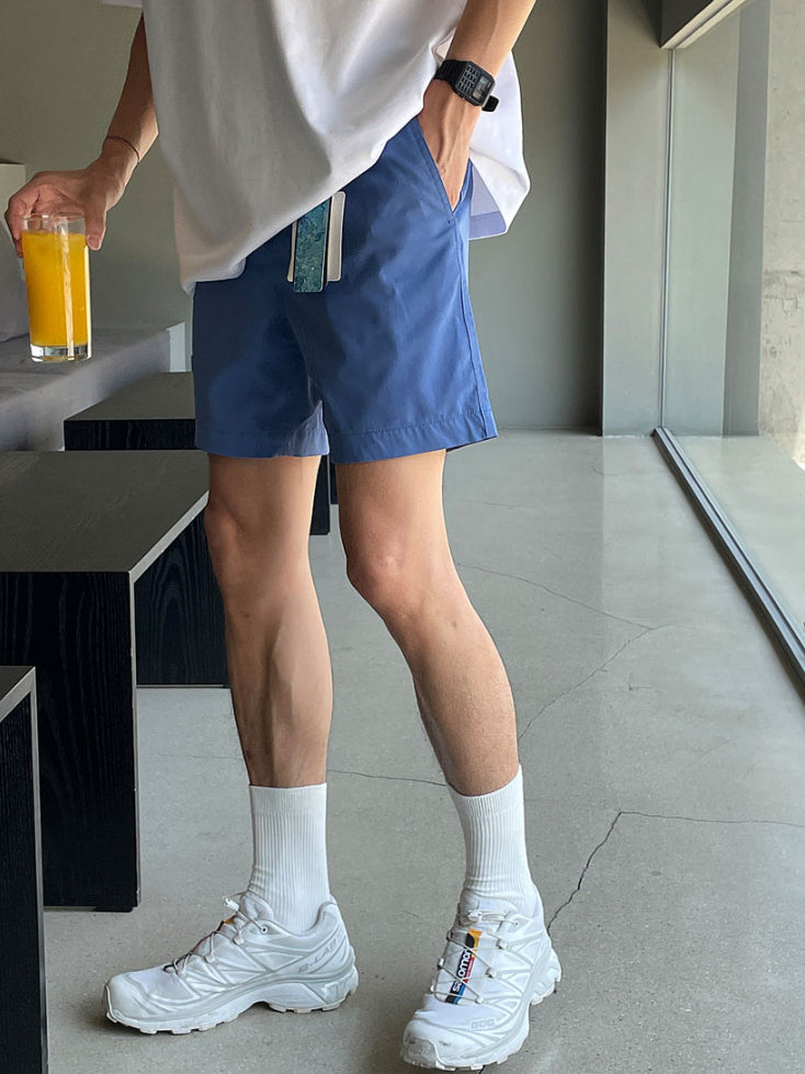 【Metanoia】韓國設計 涼感休閒短褲 - 9