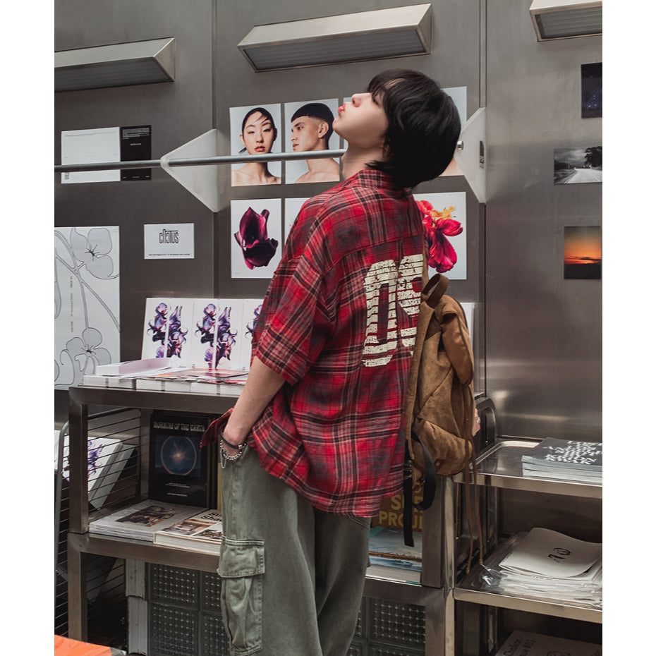 【Metanoia】🇰🇷韓製 格紋短袖襯衫 - 11