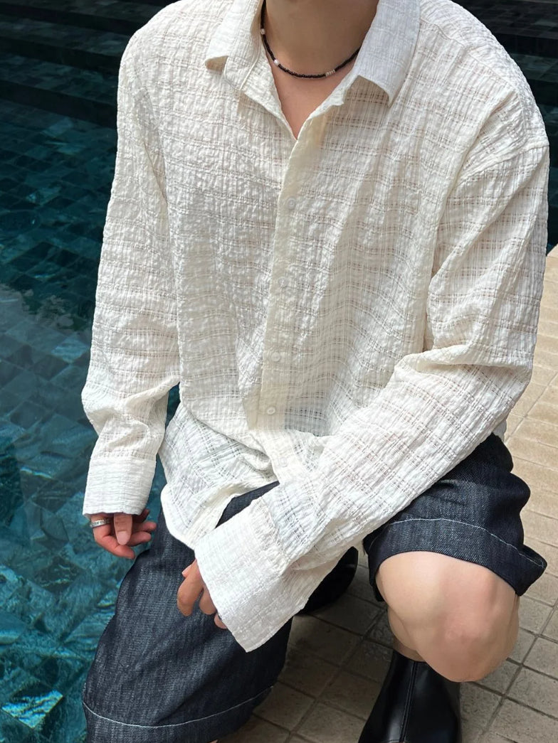 【Metanoia】🇰🇷韓製 泡泡沙長袖襯衫 - 4