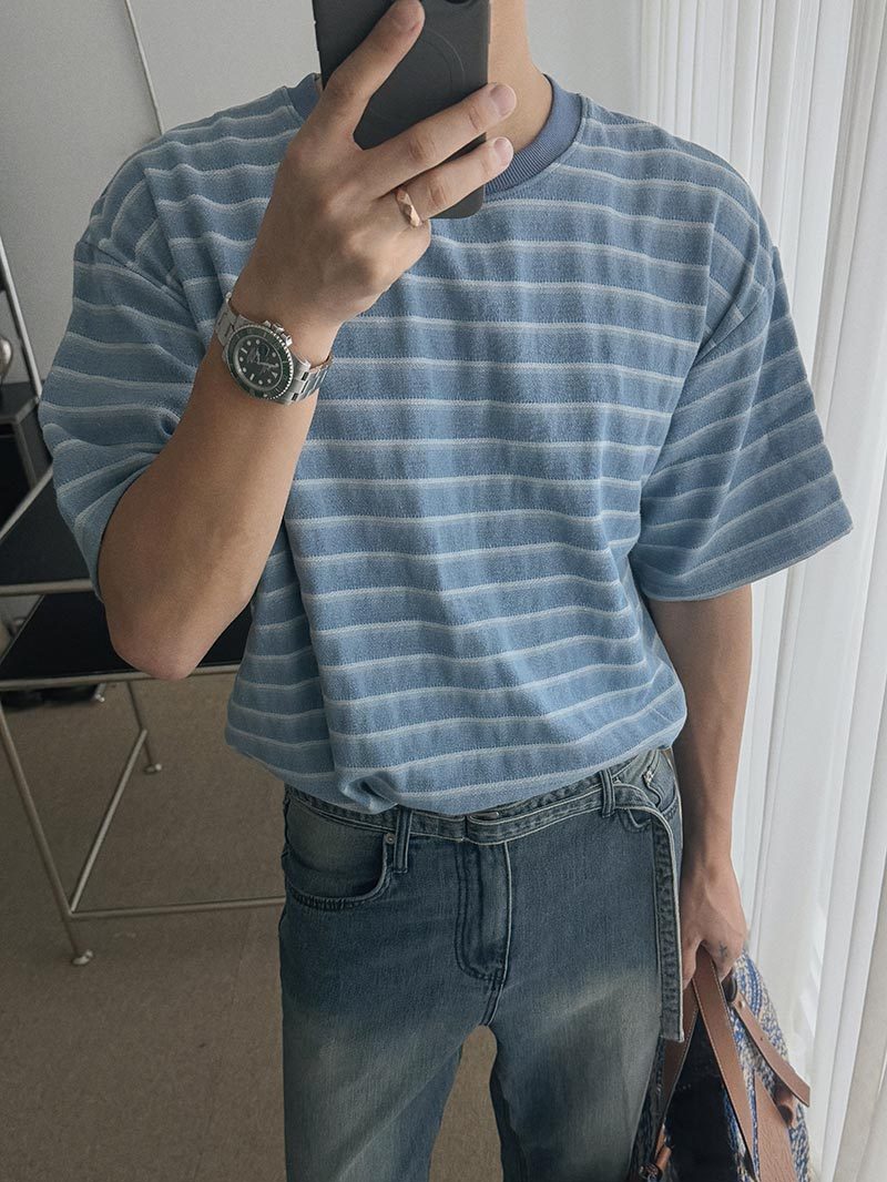 【Metanoia】🇰🇷韓製 條紋短袖T恤 - 8