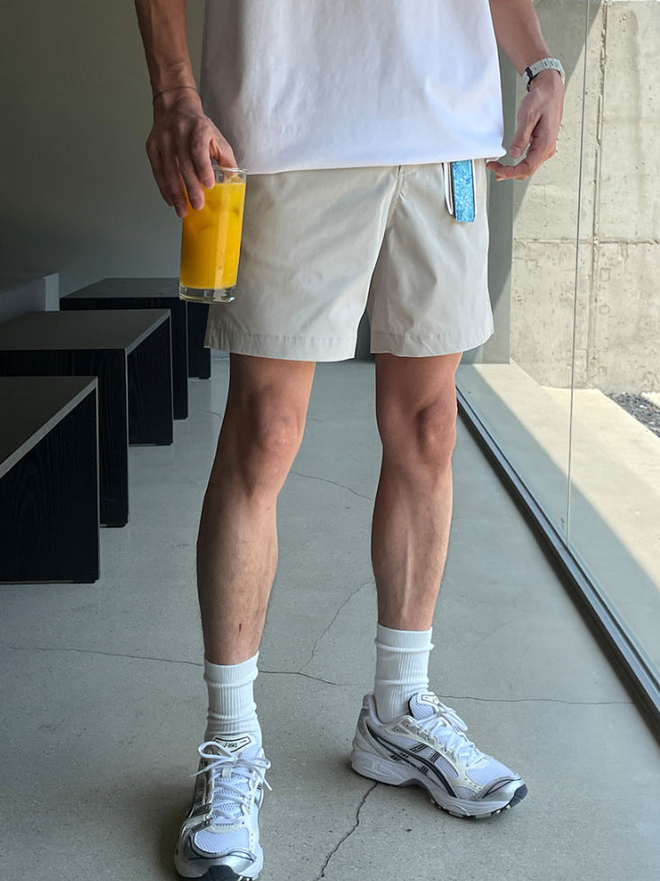 【Metanoia】韓國設計 涼感休閒短褲 - 10