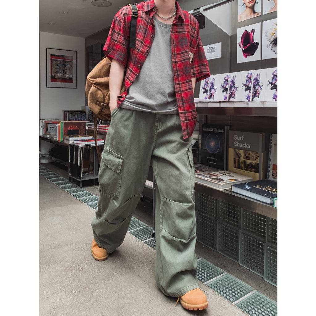 【Metanoia】🇰🇷韓製 格紋短袖襯衫 - 7