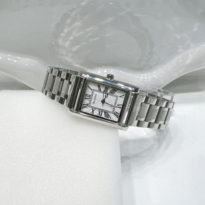 【Metanoia】🇰🇷韓製 銀色方形手錶 - 2