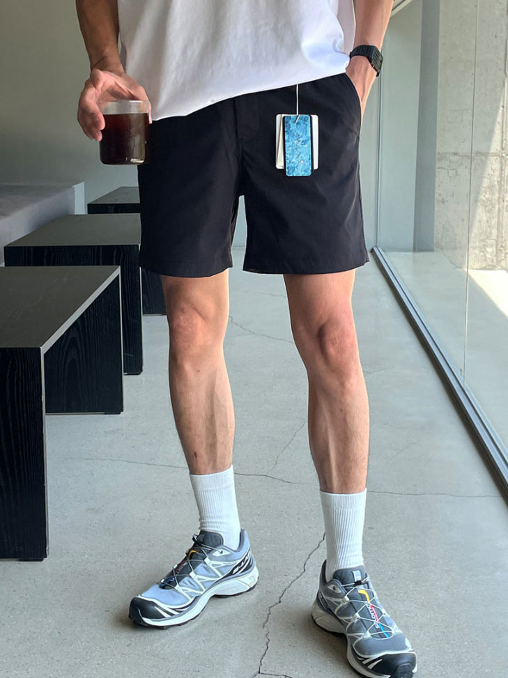 【Metanoia】韓國設計 涼感休閒短褲 - 7