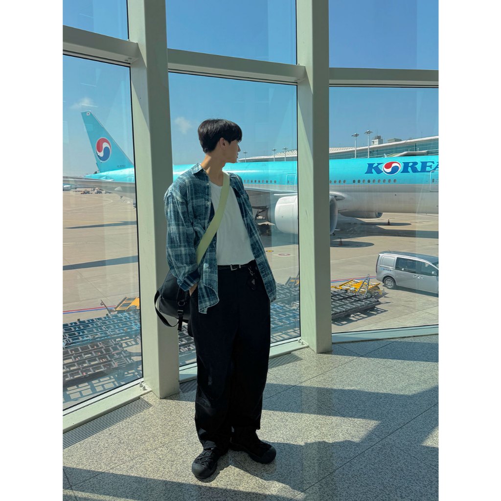 【Metanoia】🇰🇷韓製 翻領水洗格紋長袖襯衫 - 6