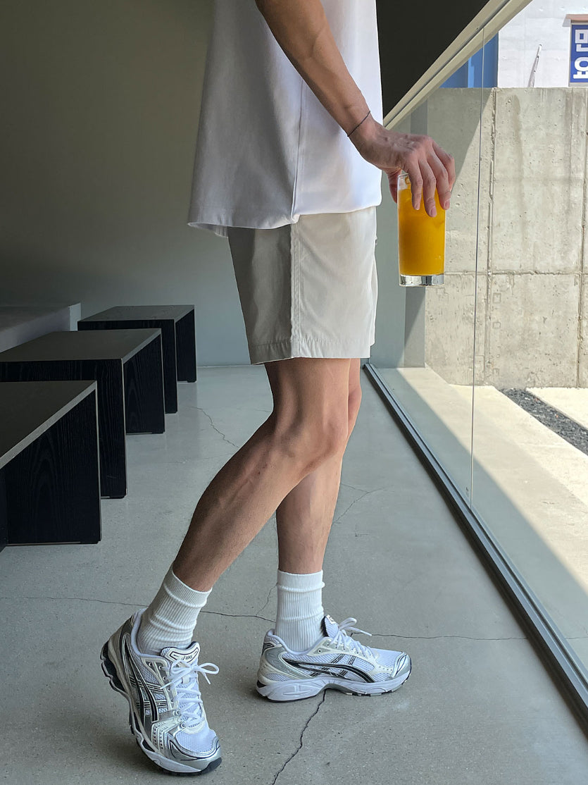 【Metanoia】韓國設計 涼感休閒短褲 - 5