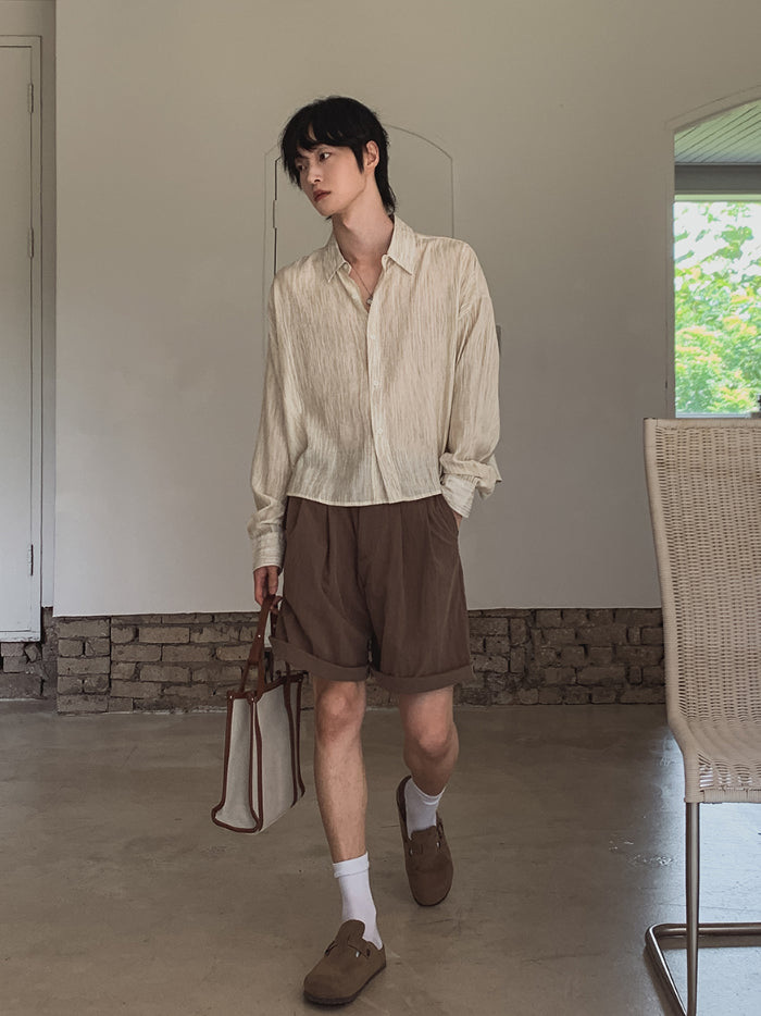 【Metanoia】🇰🇷韓製 短版顏料襯衫 - 3