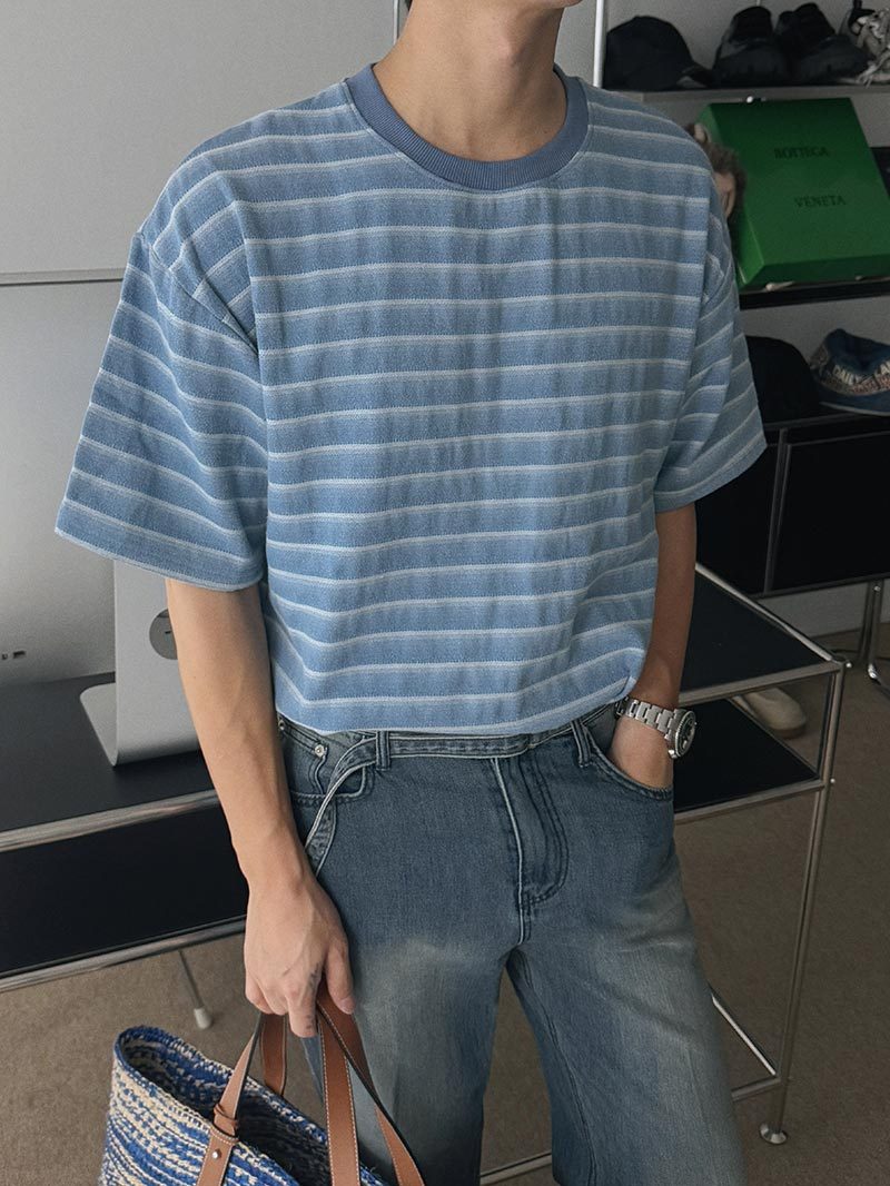 【Metanoia】🇰🇷韓製 條紋短袖T恤 - 9