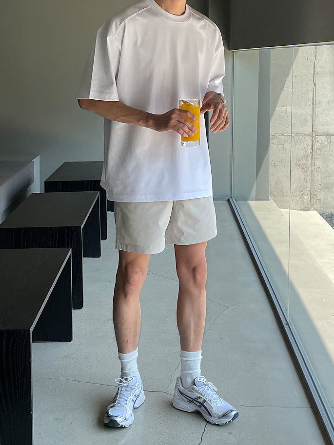 【Metanoia】韓國設計 涼感休閒短褲 - 4