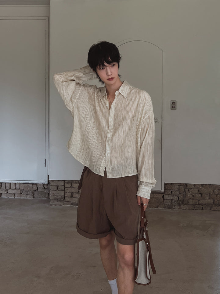 【Metanoia】🇰🇷韓製 短版顏料襯衫 - 7