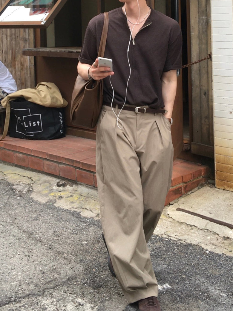 【Metanoia】🇰🇷韓製 短版雙拉鍊短袖上衣 - 4