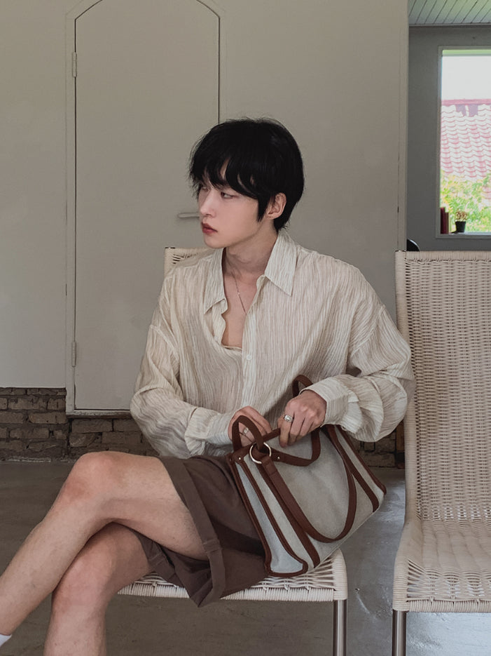 【Metanoia】🇰🇷韓製 短版顏料襯衫 - 5