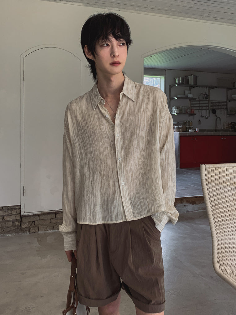 【Metanoia】🇰🇷韓製 短版顏料襯衫 - 4