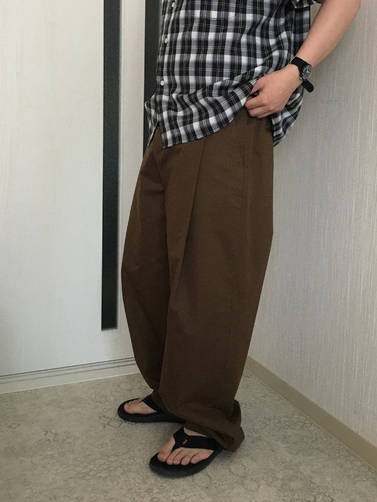 【Metanoia】🇰🇷韓製 單摺半鬆緊落地褲 - 7