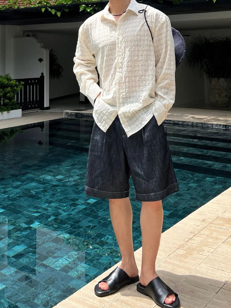 【Metanoia】🇰🇷韓製 泡泡沙長袖襯衫 - 6