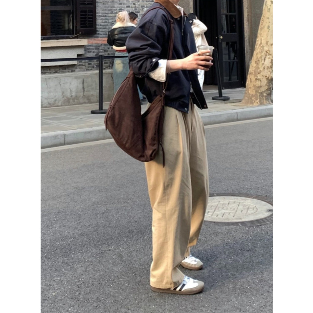 【Metanoia】🇰🇷韓製 麂皮斜跨包 - 6