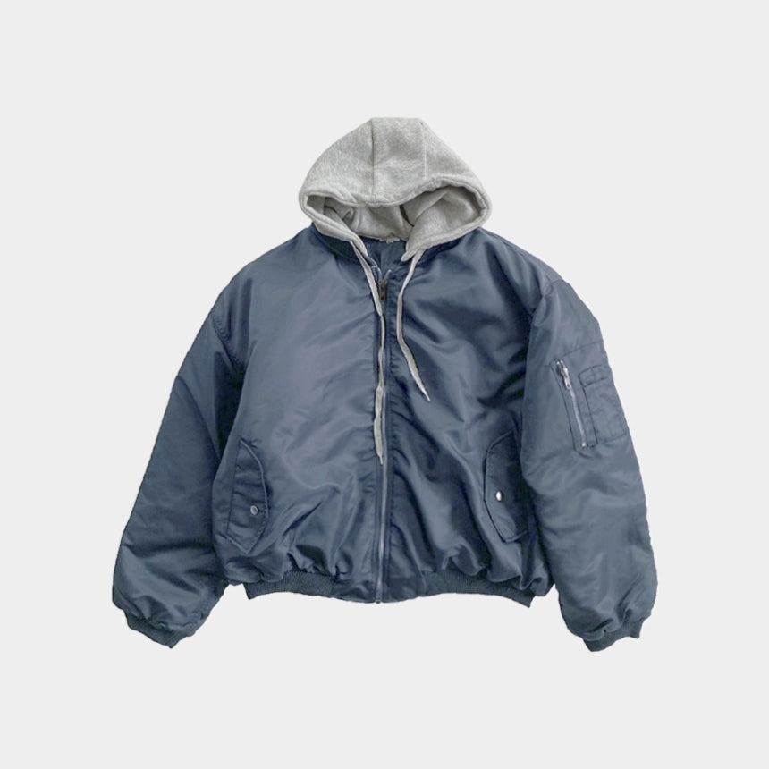 【Metanoia】韓國設計 可拆帽MA-1飛行外套