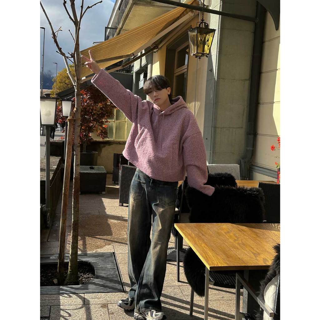 【Metanoia】🇰🇷韓製 連帽短版毛絨上衣