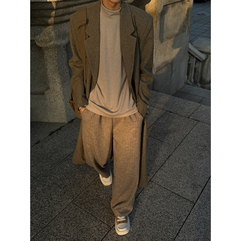 【Metanoia】🇰🇷韓製 50%羊毛翻領長版大衣