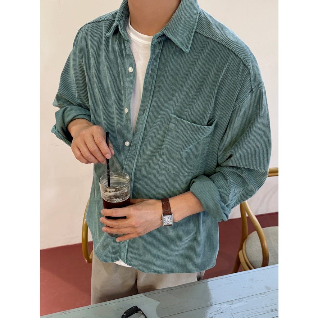 【Metanoia】🇰🇷韓製 燈芯絨襯衫