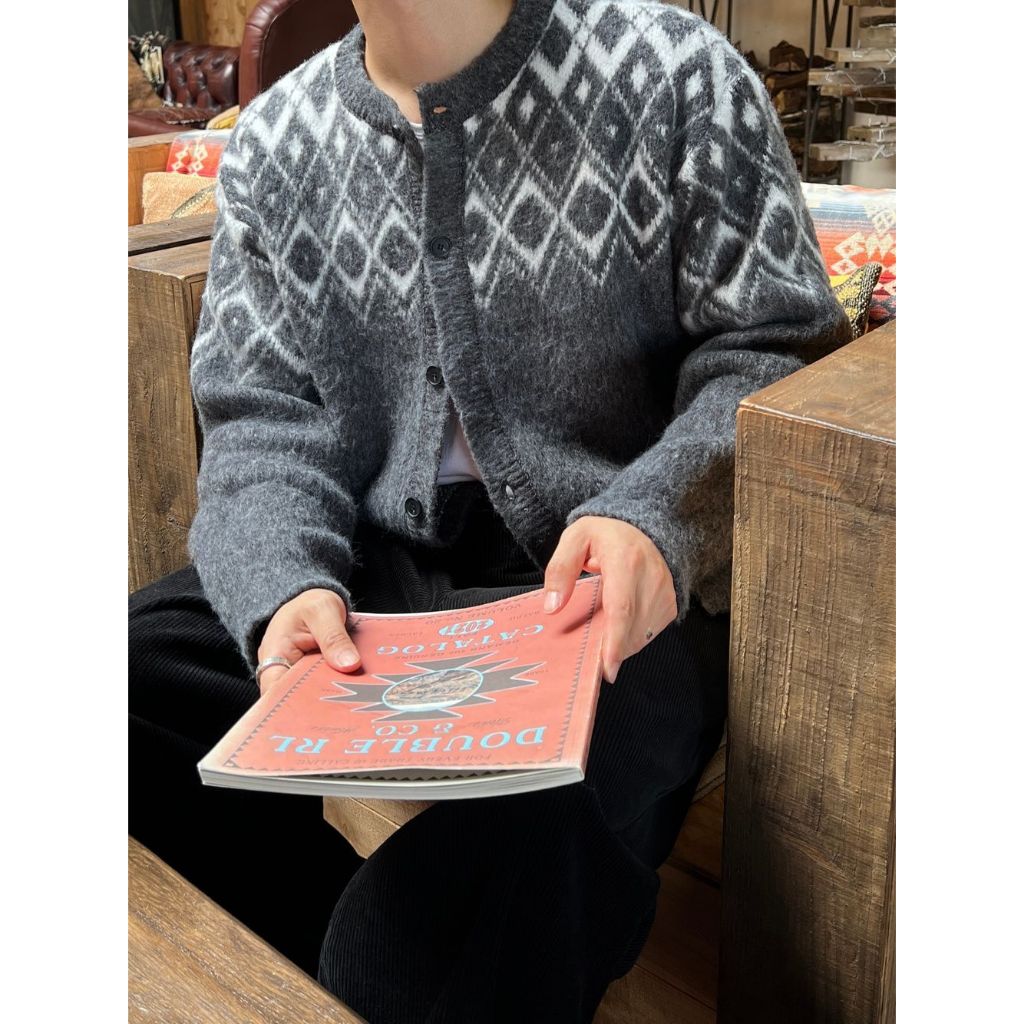 【Metanoia】韓國設計 馬海毛北歐開衫針織外套