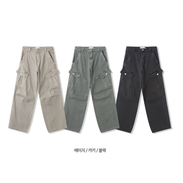 【Metanoia】韓國設計 雙摺縫線落地牛仔褲