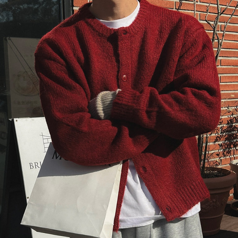 【Metanoia】🇰🇷韓製 10%羊駝毛開衫針織外套 - 1