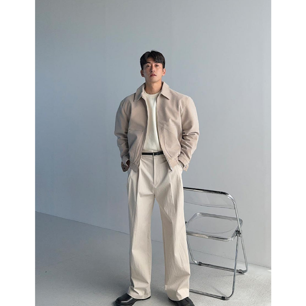 【Metanoia】韓國設計 短版雙向翻領皮革夾克外套