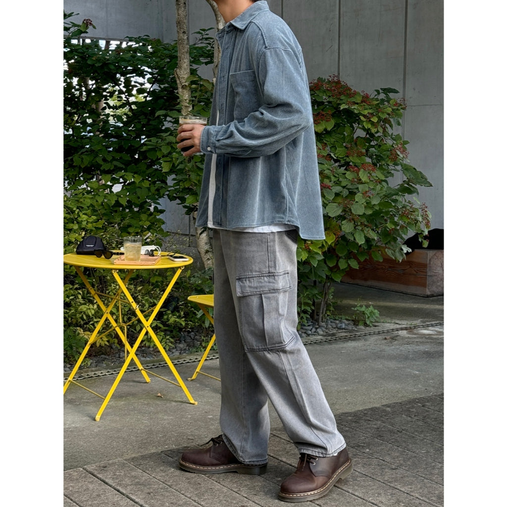 【Metanoia】🇰🇷韓製 工裝落地牛仔褲