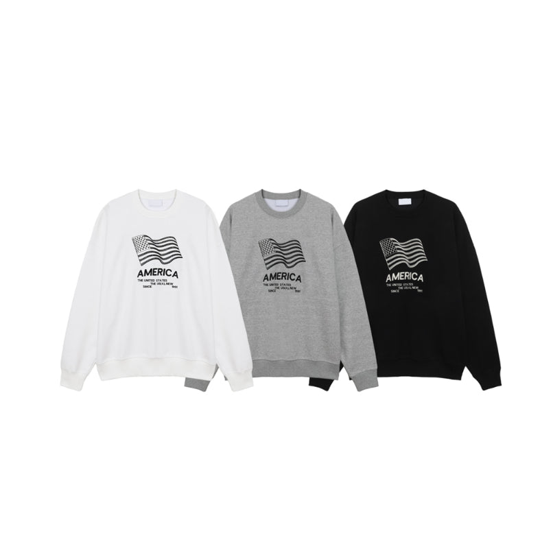 【Metanoia】🇰🇷韓製 星條旗刺繡衛衣