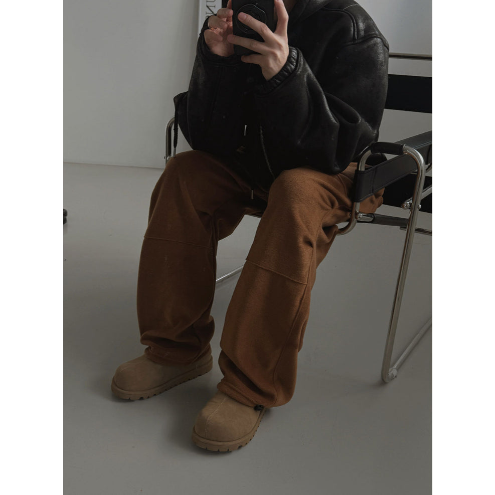 【Metanoia】🇰🇷韓製 抓绒休閒落地褲