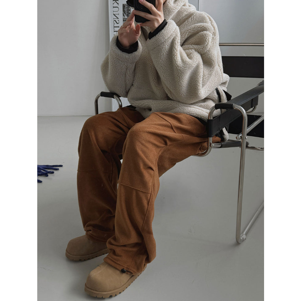 【Metanoia】🇰🇷韓製 抓绒休閒落地褲