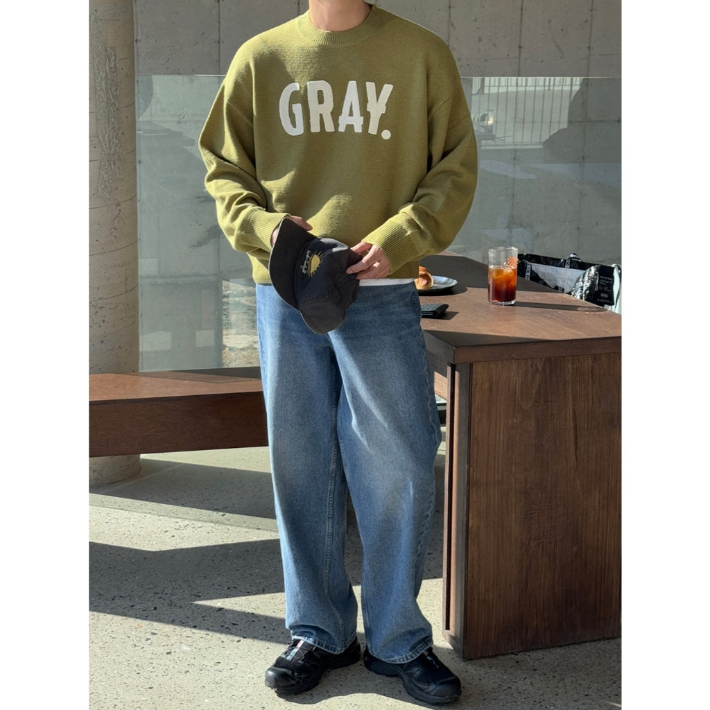 【Metanoia】韓國設計 刺繡圓領針織衣