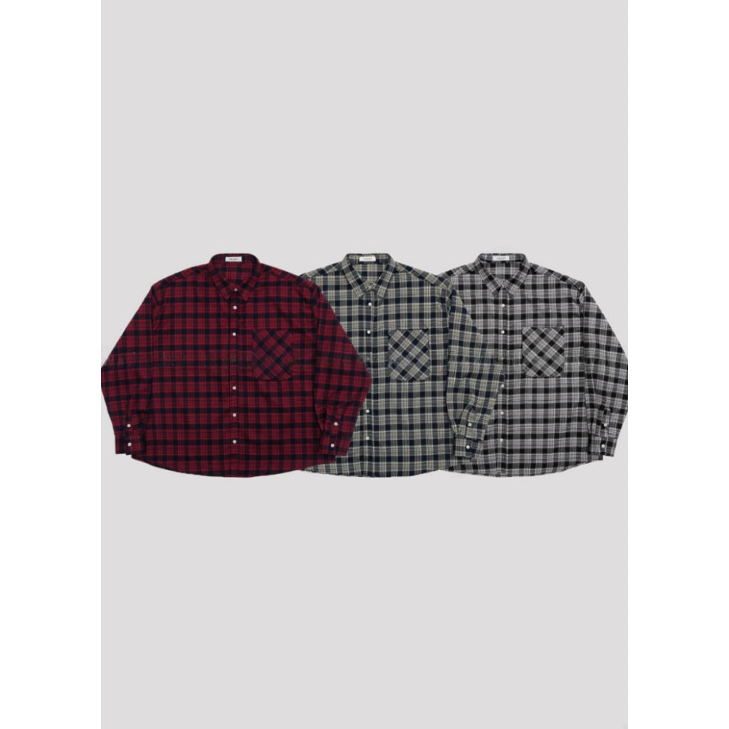 【Metanoia】🇰🇷韓製 格紋長袖襯衫