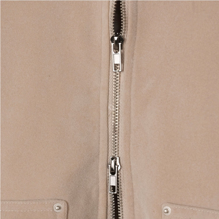 【Metanoia】韓國設計 短版雙向翻領皮革夾克外套