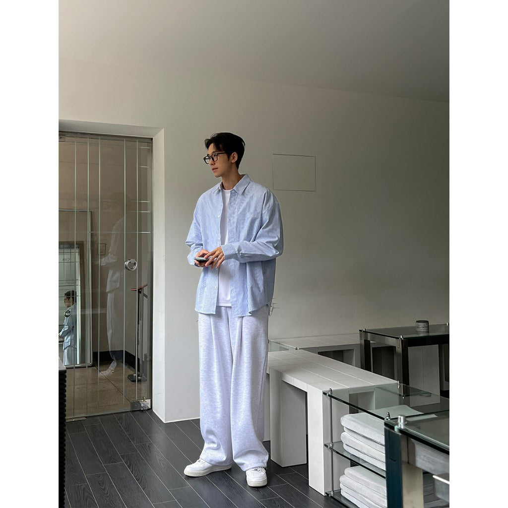 【Metanoia】🇰🇷韓製 條紋&素色長袖襯衫 - 2