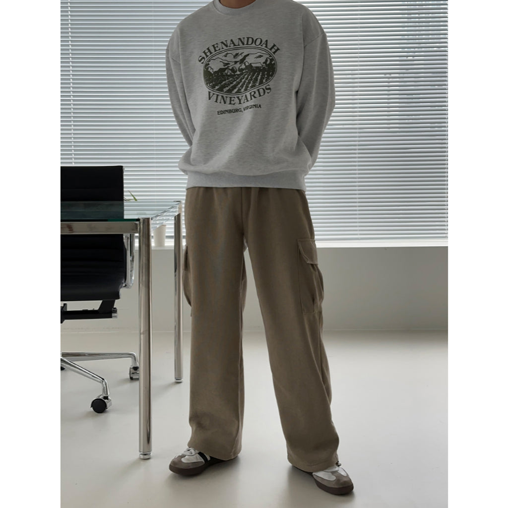 【Metanoia】韓國設計 燈芯絨工裝落地褲