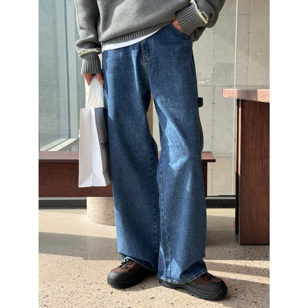 【Metanoia】🇰🇷韓製 工裝牛仔落地褲