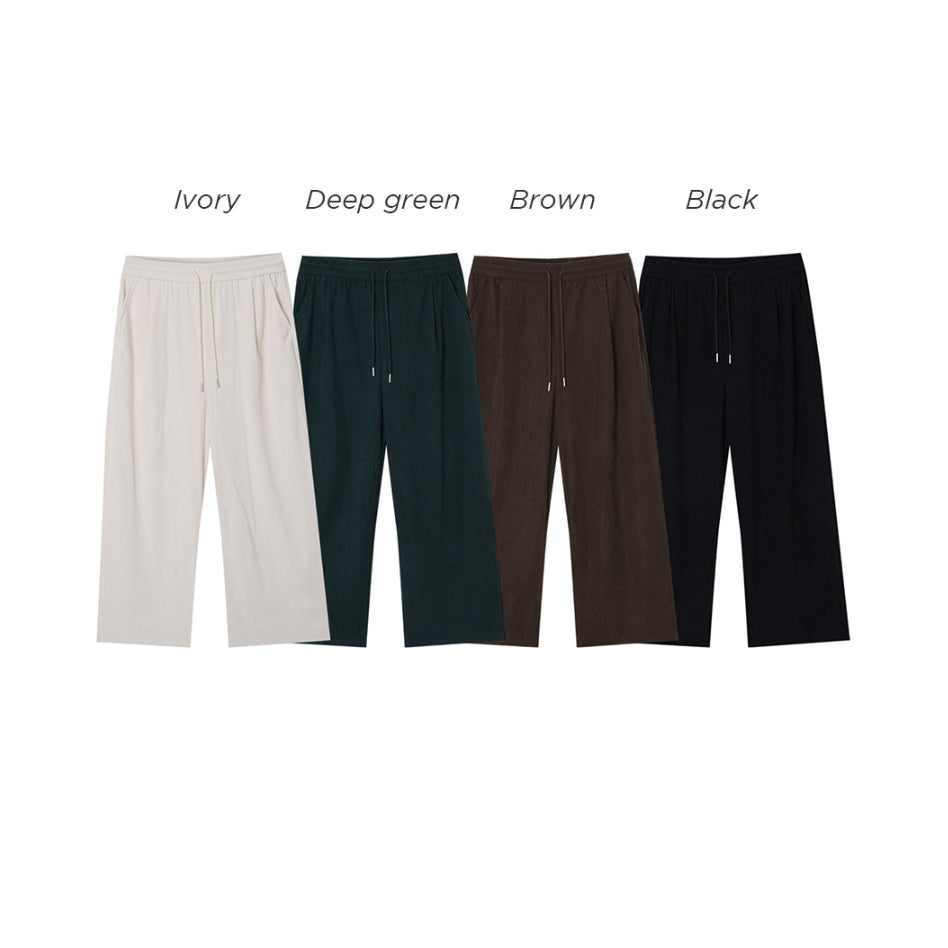 【Metanoia】韓國設計 燈芯絨落地褲