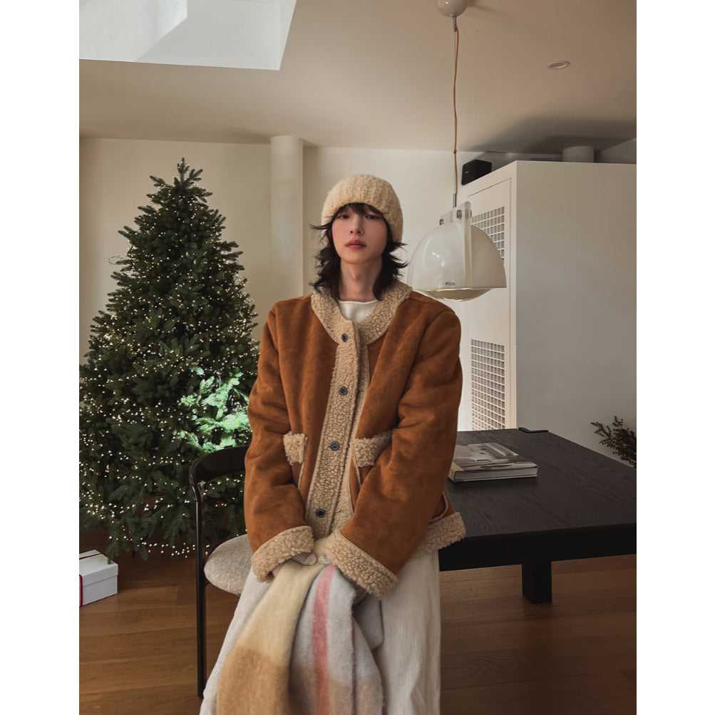 【Metanoia】🇰🇷韓製 羊羔毛麂皮外套