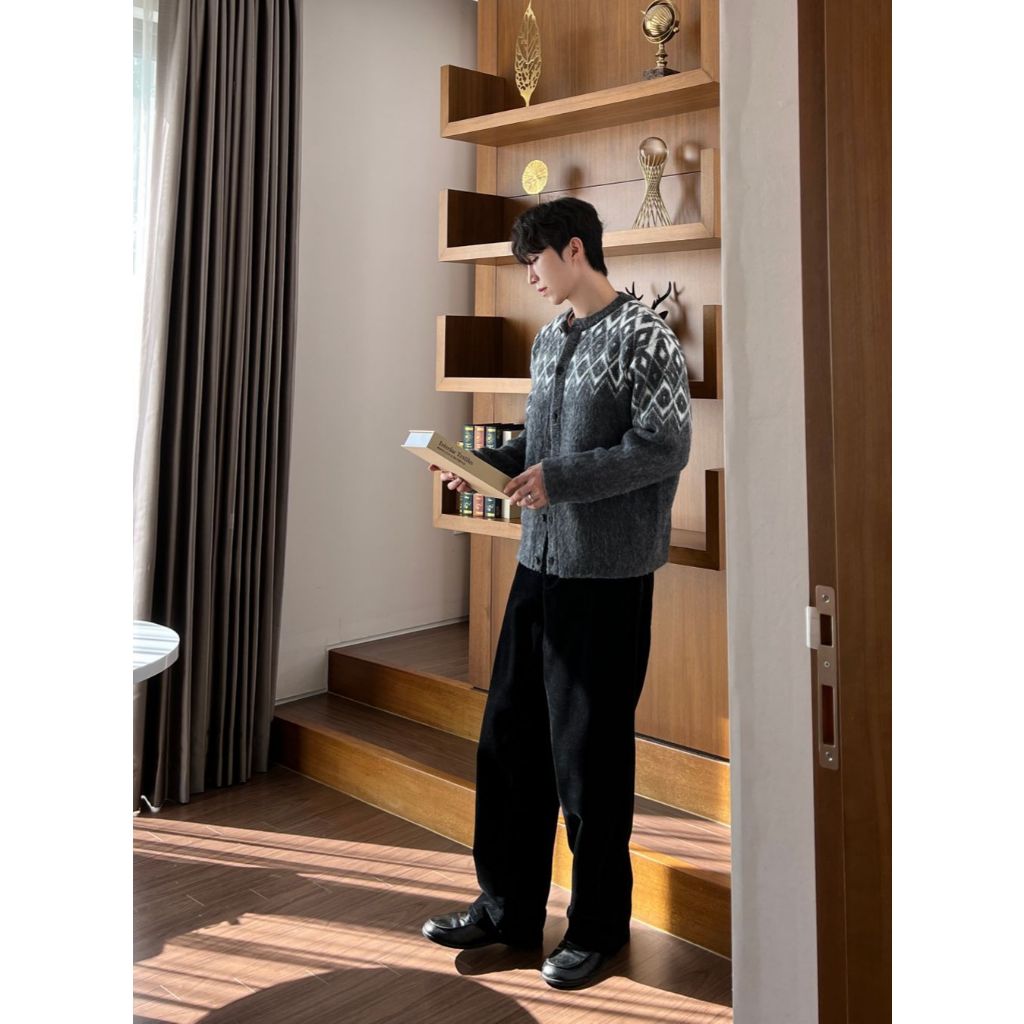 【Metanoia】韓國設計 馬海毛北歐開衫針織外套